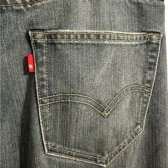 Levi's Iconic Mid Rise Slide Slit Maxi Denim Skirt Depressed Size 30 X 32 - Picture 8 of 9